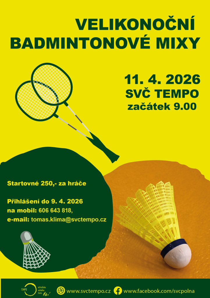 Badmintonový turnaj velikonoční MIXY