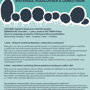 MATEŘSKÁ, RODIČOVSKÁ A ZAMĚSTNÁNÍ